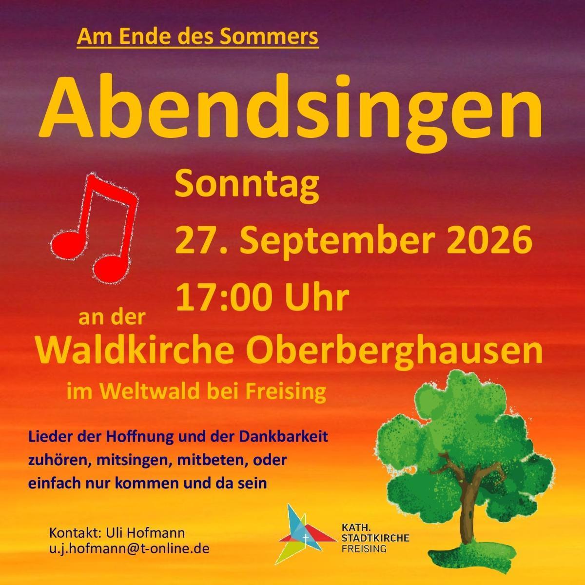 Abendsingen in Oberberghausen
