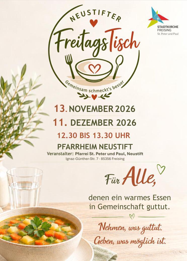 Freitags gemeinsam am Tisch