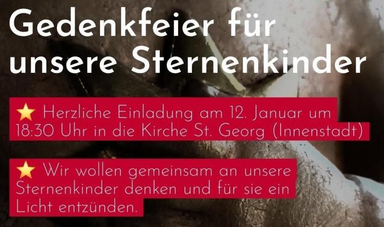 Denken an die Sternenkinder