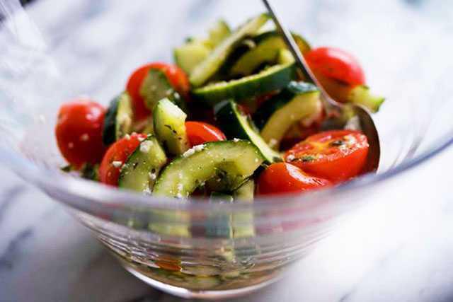 Greek-Style Summer Salad with Feta Greek-Style Summer Salad with Feta