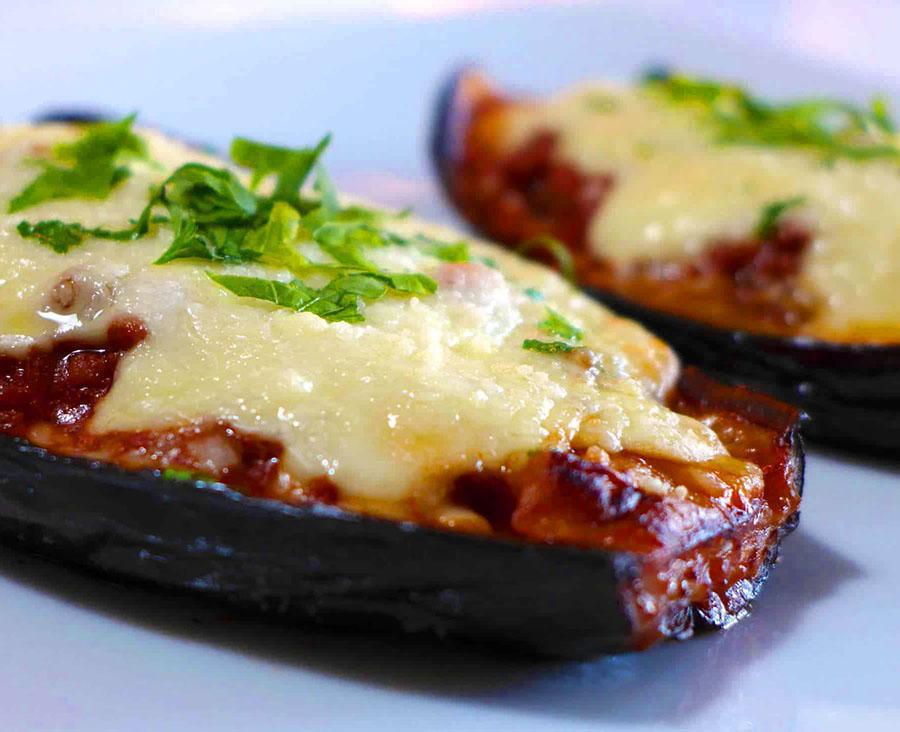 Stuffed Eggplants Papoutsakia