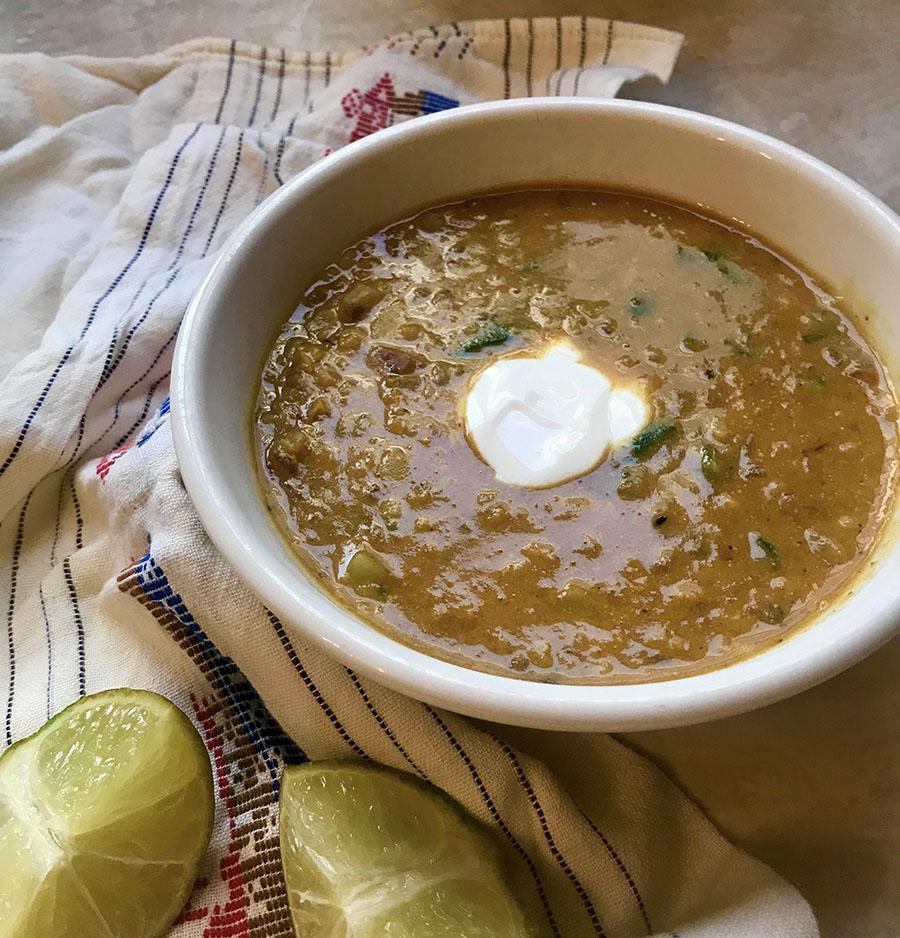 Coconut Curry Lentil Soup (Fakes)