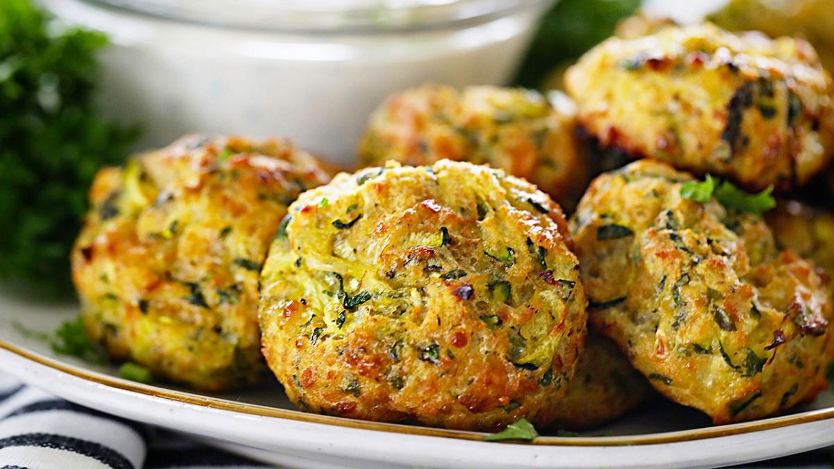 Garlic & Cheese Zucchini Balls Video Recipe