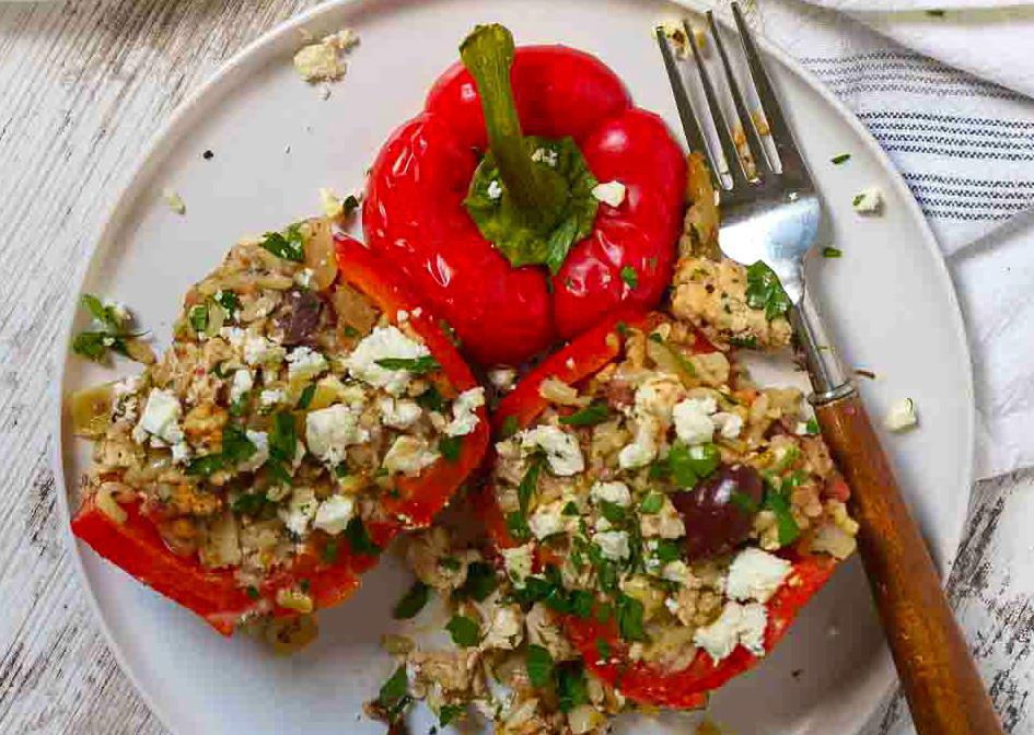 Ground Chicken Stuffed Peppers