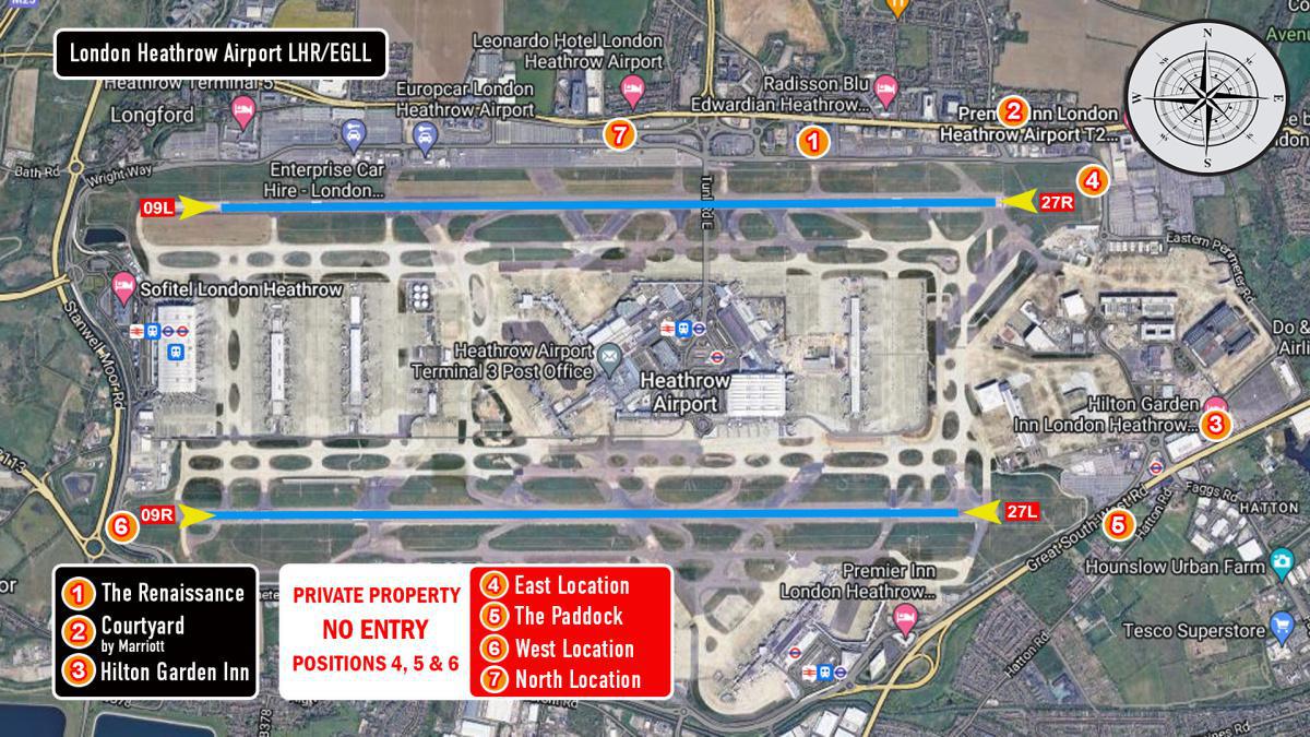 Heathrow Airport Location Map 