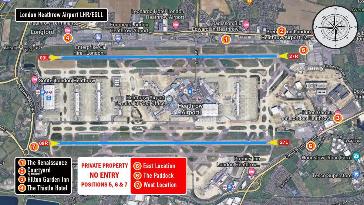 Heathrow Airport Location Map 