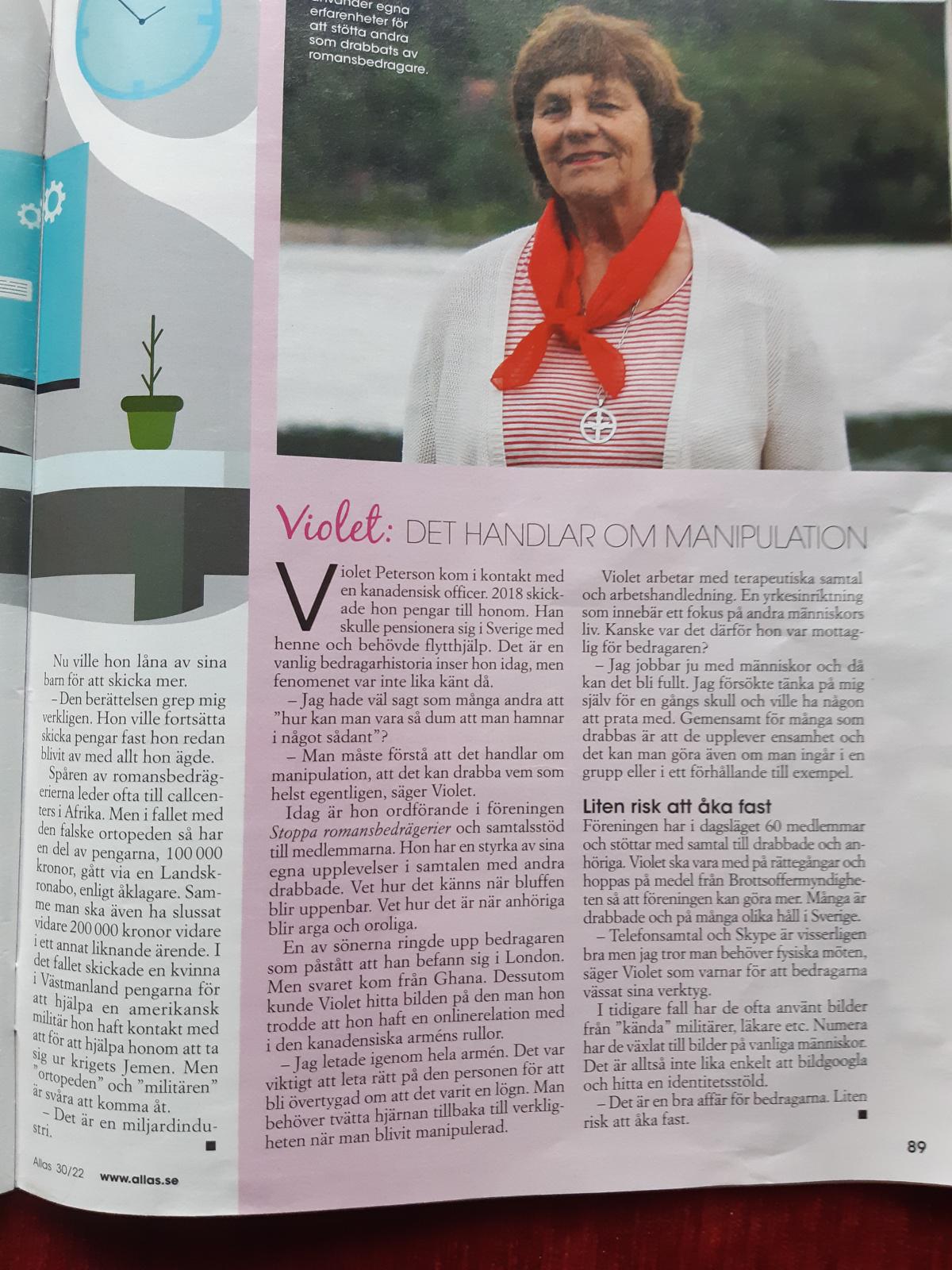 Tidningsartiklar från Sydsvenskan, Allas veckotidning, Örebro, Stenungsund, Expressen, Hemmets Journal, Göteborgsposten och Tranås-Posten Tidningsartiklar från Sydsvenskan, Allas veckotidning, Örebro, Stenungsund, Expressen, Hemmets Journal, Göteborgsposten och Tranås-Posten