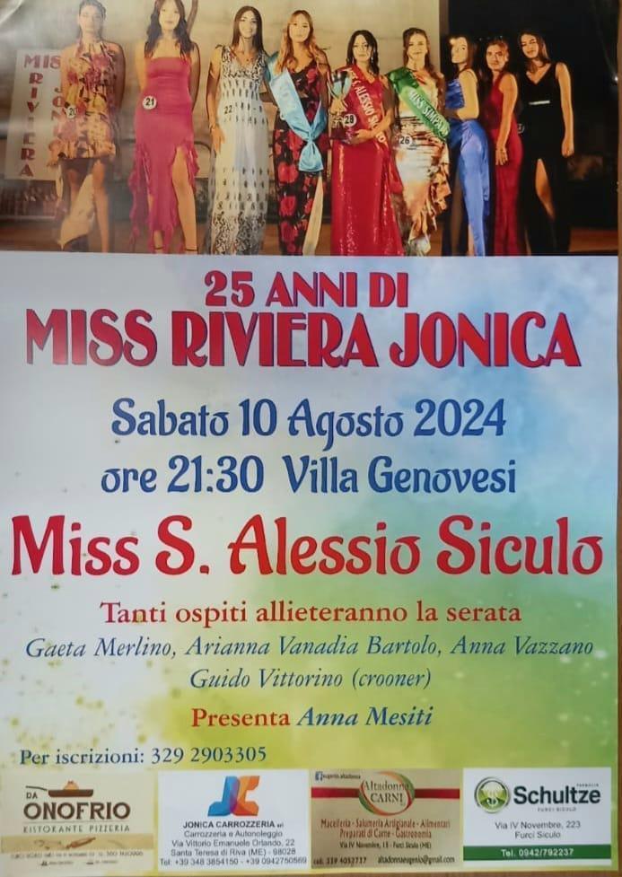 Miss Sant'Alessio Siculo (inizio ore 21:30)