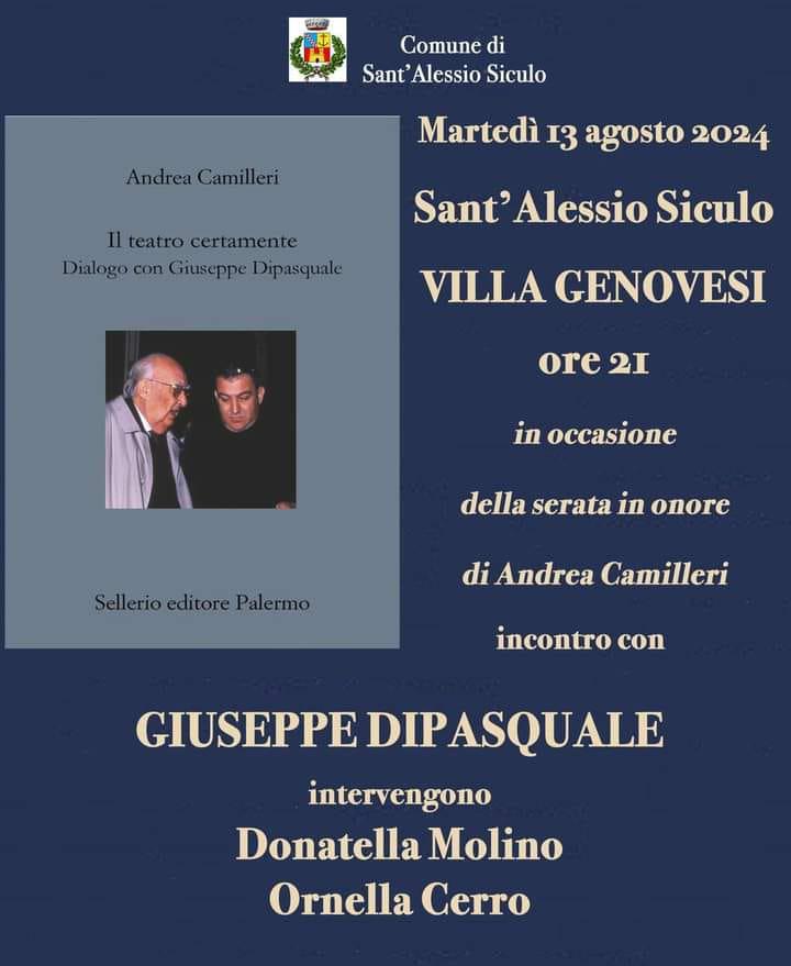 "Il Teatro Certamente" presentazione libro con l'autore Giuseppe Dipasquale (inizio ore 21:00)