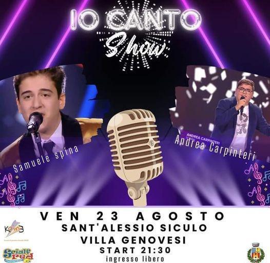 Io Canto Show - varietà (inizio ore 21:30)