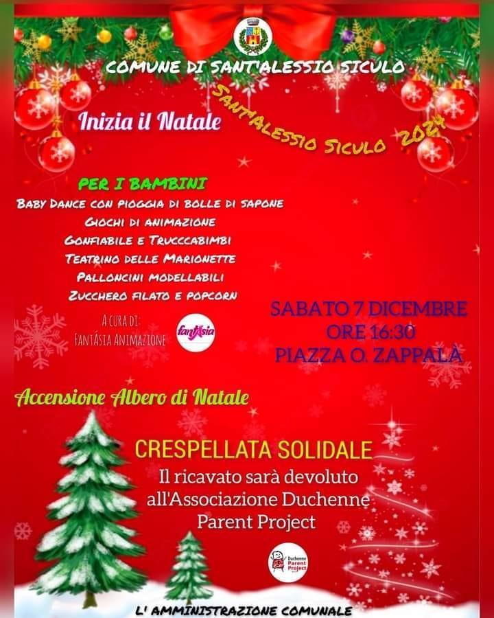 Inizia il Natale... Sant'Alessio Siculo 2024 (inizio ore 16.30) Inizia il Natale... Sant'Alessio Siculo 2024 (inizio ore 16.30)