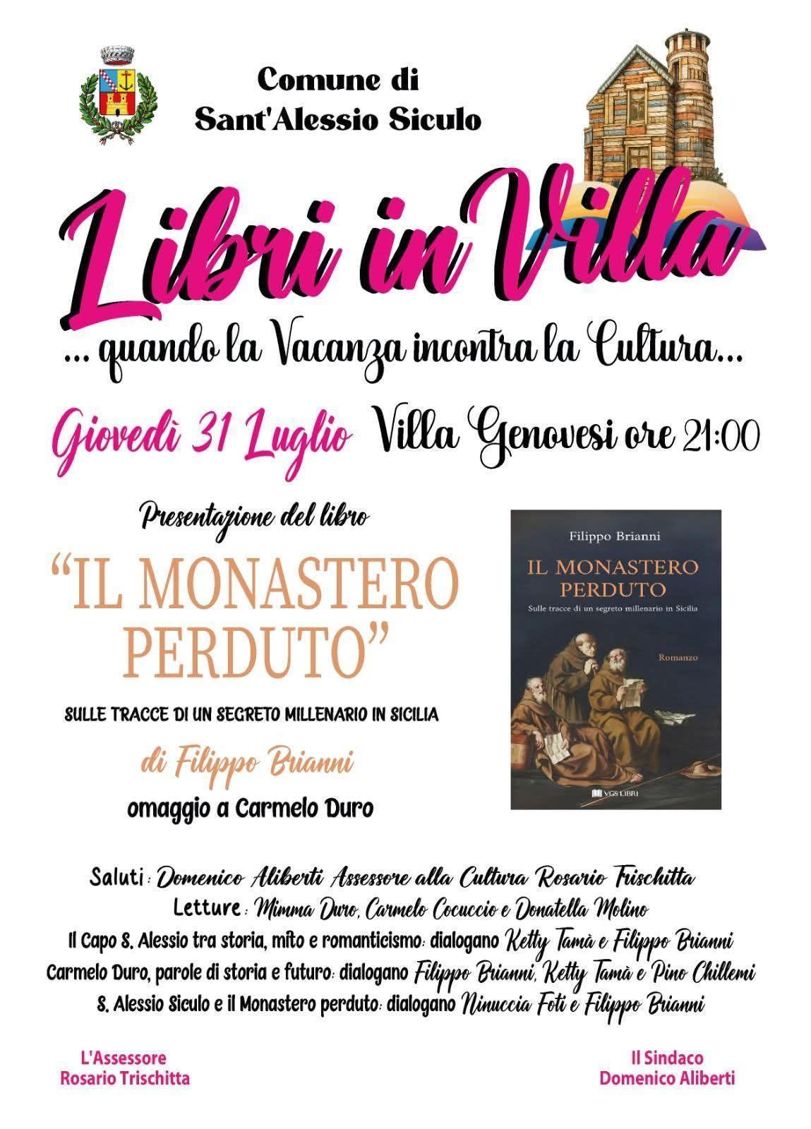 II Capo & Carmelo Duro in "IL MONASTERO PERDUTO" di Filippo Brianni (inizio ore 21.00)