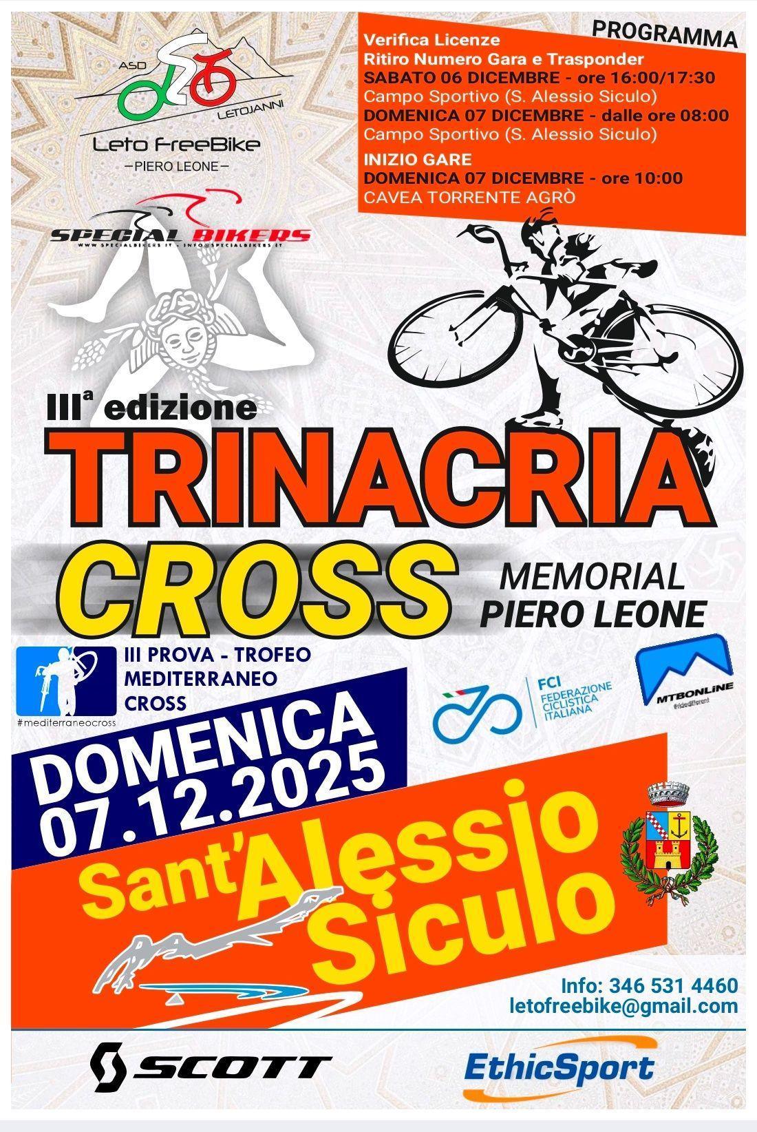 IIIª Edizione TRINACRIA CROSS - Memorial Piero Leone (dalle ore 8.00)