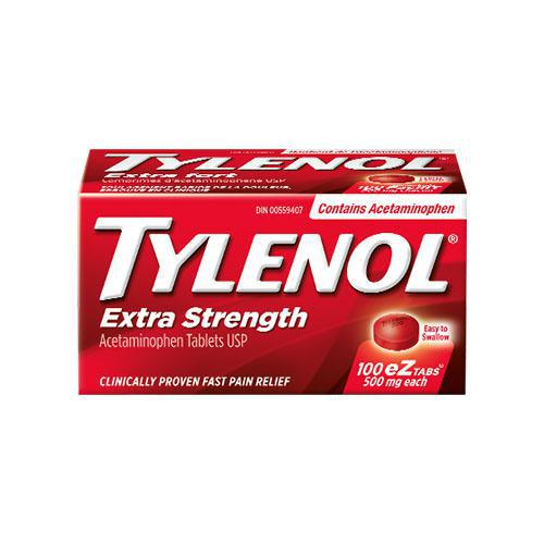 해열/진통제 - Tylenol Extra strength (Acetaminophen 500mg)