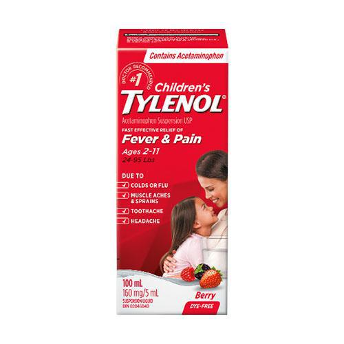 소아 해열/진통제- Children’s Tylenol Liquid (Acetaminophen)