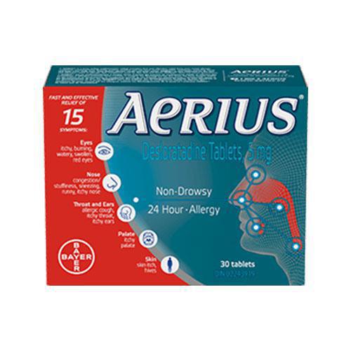 알레르기 약-Aerius Tablet (Desloratadine 5mg) 알레르기 약-Aerius Tablet (Desloratadine 5mg)