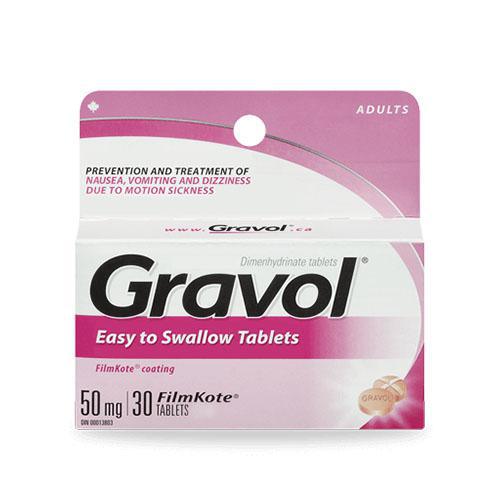 멀미•메스꺼움-Gravol (Dimenhydrinate 50mg)