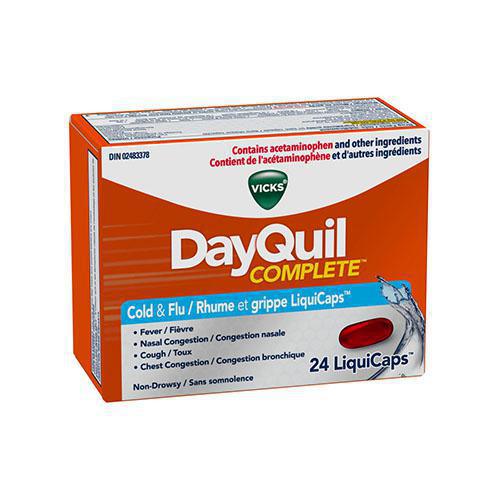 데이타임용 복합 감기약-DAYQUIL COMPLETE COLD & FLU RELIEF 데이타임용 복합 감기약-DAYQUIL COMPLETE COLD & FLU RELIEF