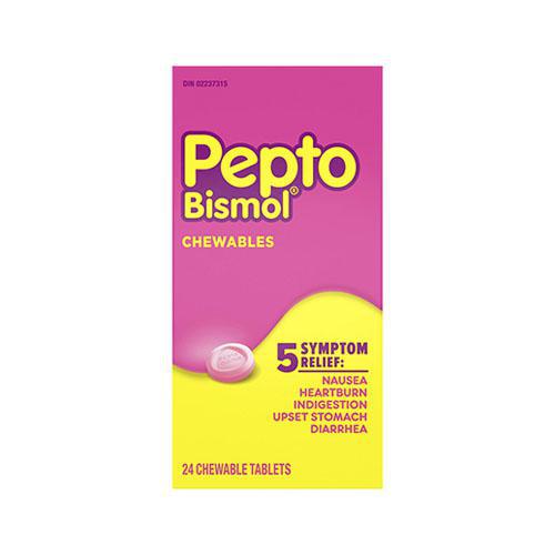 배탈•설사- Pepto Bismol Chewable Tablets Original (Bismuth Subsalicylate 264mg)