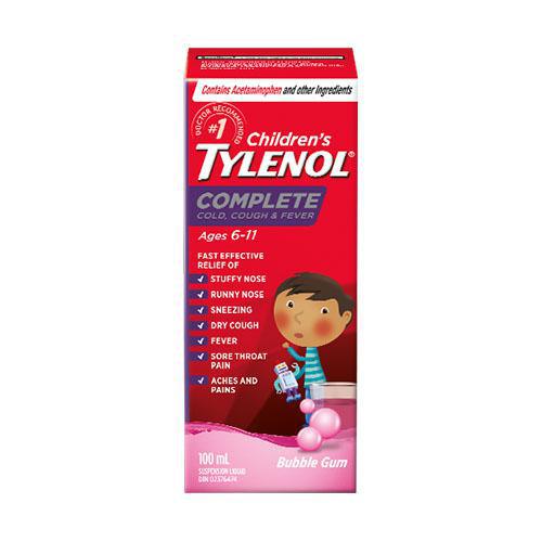 소아 복합 감기약-Children’s TYLENOL® Complete Cold Cough & Fever