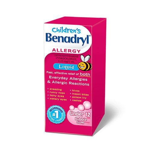 소아 알레르기/두드러기-Children's Benadryl® Allergy Liquid