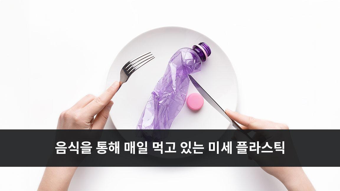 음식을 통해 매일 먹고 있는 미세 플라스틱