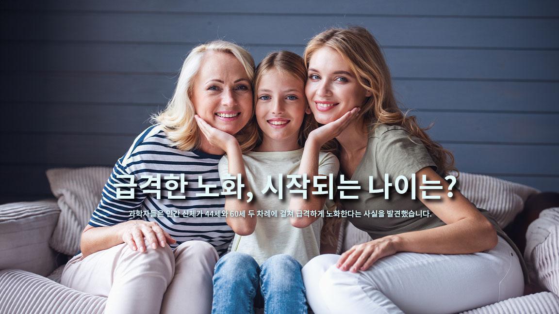 인체 노화가 급격하게 일어나는 나이는? 인체 노화가 급격하게 일어나는 나이는?