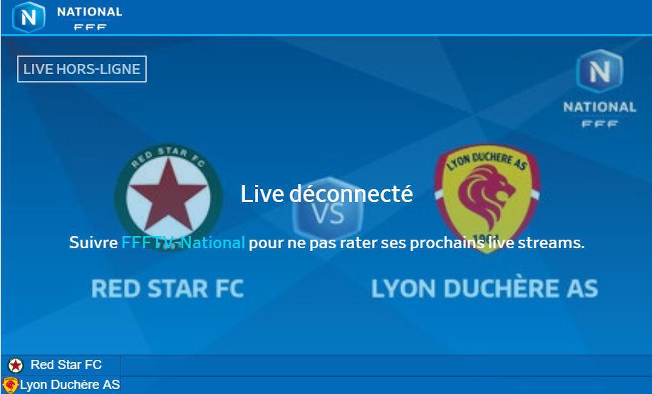 N1 - Suivez RED-STAR - Lyon-Duchère AS en direct vidéo