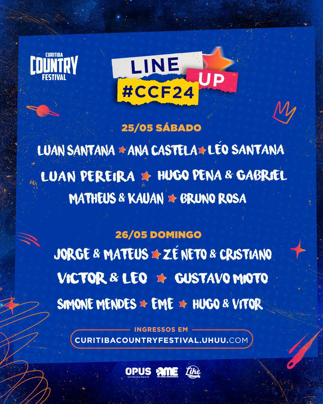 Ana Castela é uma das grandes atrações do 1º dia do Curitiba Country Festival 2024