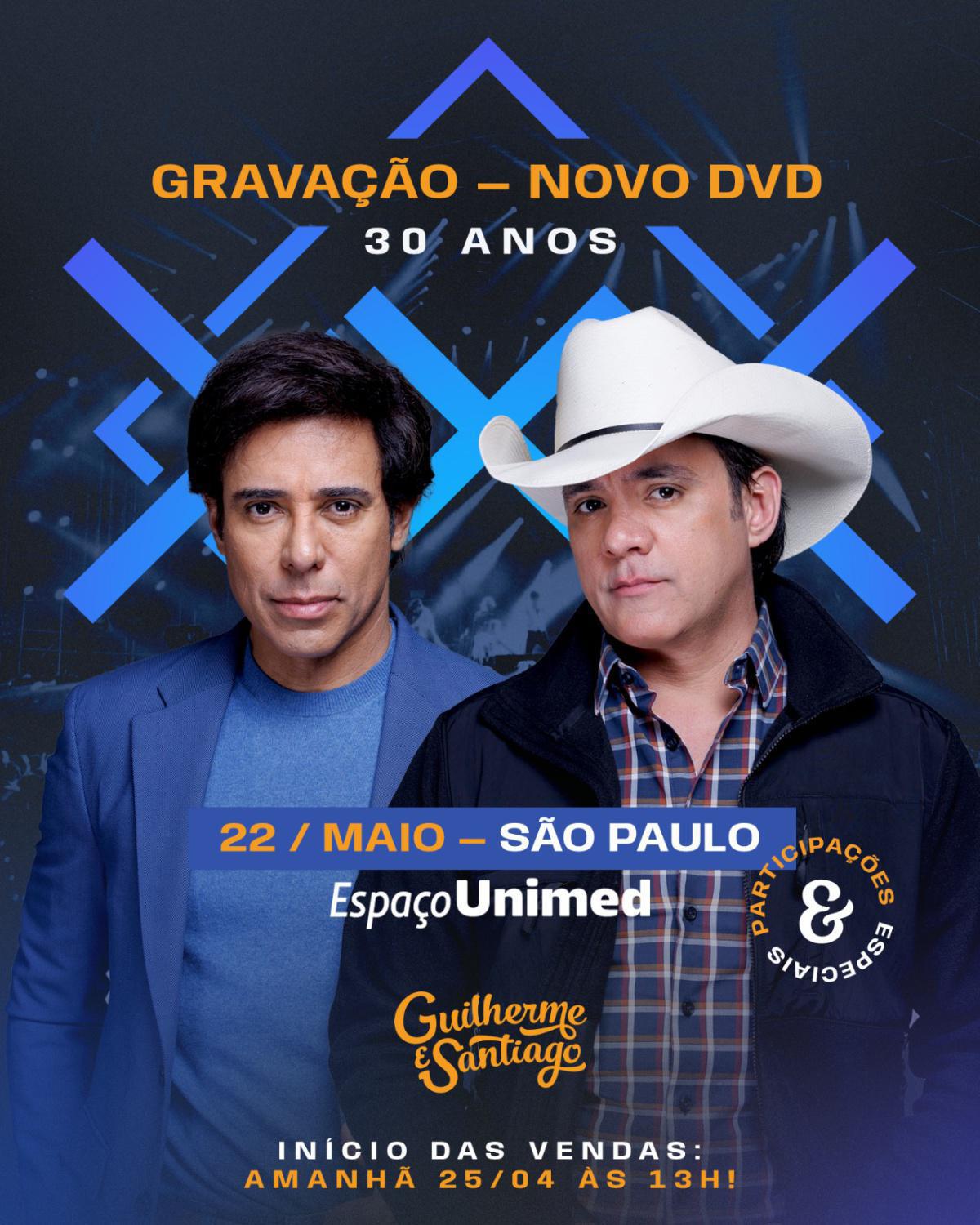 Guilherme e Santiago gravam DVD no Espaço Unimed em São Paulo Guilherme e Santiago gravam DVD no Espaço Unimed em São Paulo