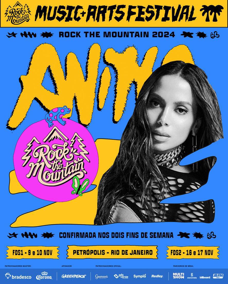 Rock the Mountain confirma Anitta na edição deste ano