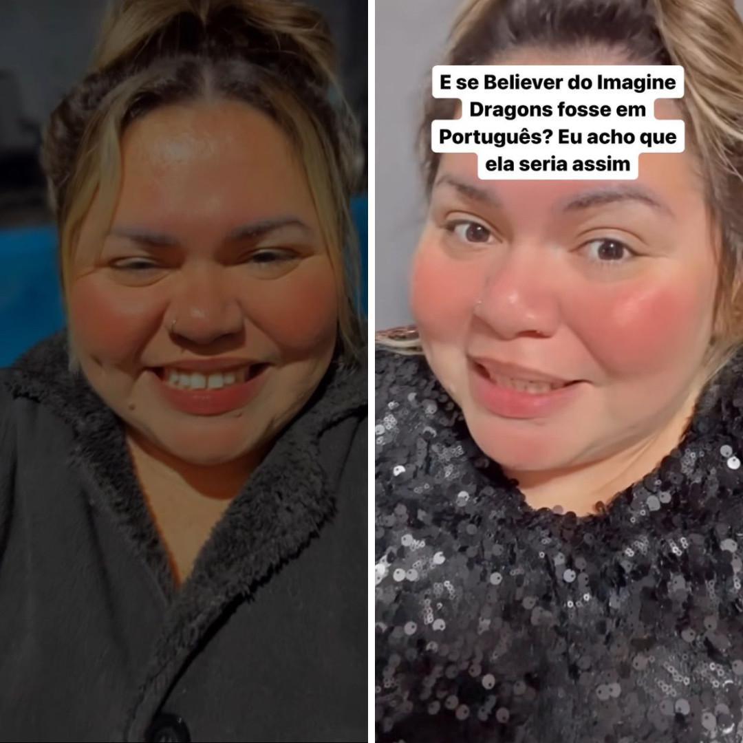 Priscila Meireles encanta a internet com sua versão de "Believer", sucesso de Imagine Dragons Priscila Meireles encanta a internet com sua versão de "Believer", sucesso de Imagine Dragons