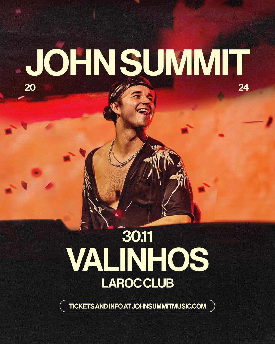 John Summit anuncia turnê pela América Latina e data única no Brasil, com show no Laroc Club