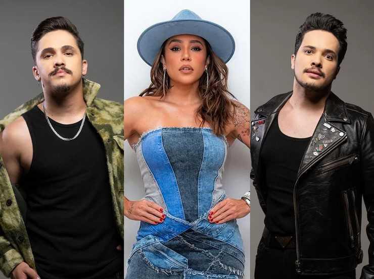 Kaique e Felipe gravam audiovisual com Lauana Prado Kaique e Felipe gravam audiovisual com Lauana Prado