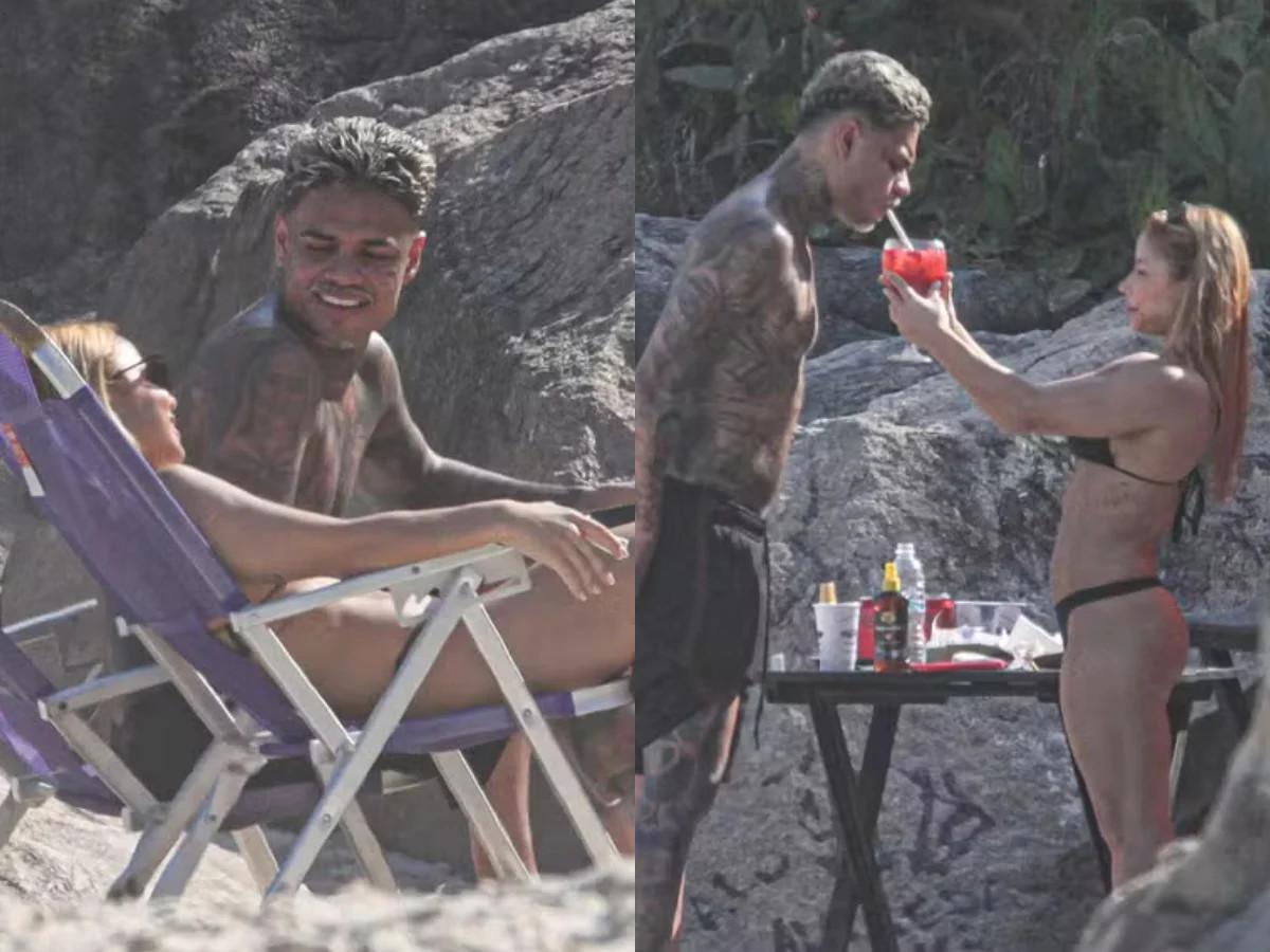 Flávia Saraiva e MC Cabelinho foram vistos juntos em clima de intimidade, levantando rumores de um possível romance Flávia Saraiva e MC Cabelinho foram vistos juntos em clima de intimidade, levantando rumores de um possível romance