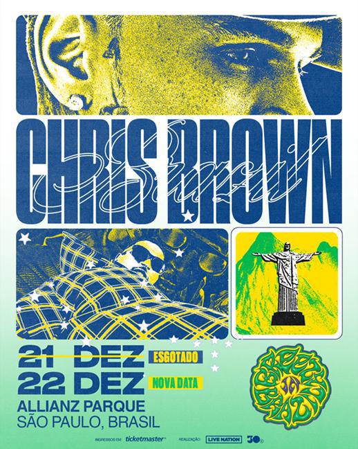 Chris Brown esgota 50.000 ingressos em uma hora e anuncia mais um show no Allianz Parque