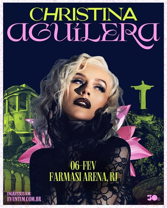Christina Aguilera anuncia show solo no Rio de Janeiro Christina Aguilera anuncia show solo no Rio de Janeiro