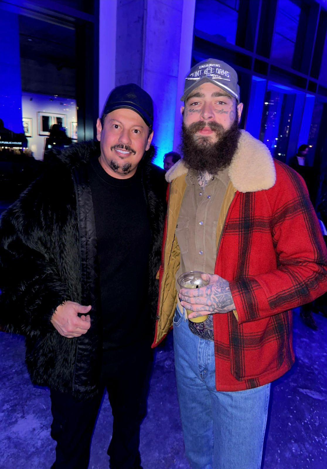 Marcos Araujo, CEO da Áudio Mix, se encontra com Post Malone em Nashville Marcos Araujo, CEO da Áudio Mix, se encontra com Post Malone em Nashville