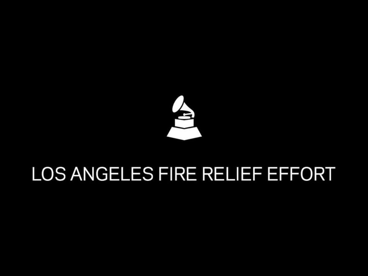 Grammy destina 1 milhão de dólares para auxiliar profissionais da música impactados por incêndios na Califórnia Grammy destina 1 milhão de dólares para auxiliar profissionais da música impactados por incêndios na Califórnia