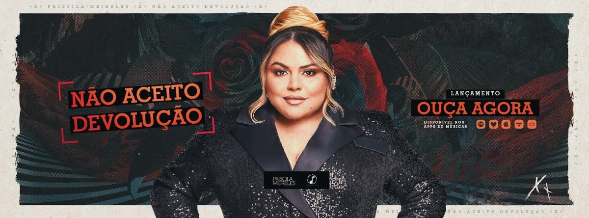 Priscila Meireles lança oficialmente música autoral com mais de 13 milhões de visualizações nas redes Priscila Meireles lança oficialmente música autoral com mais de 13 milhões de visualizações nas redes