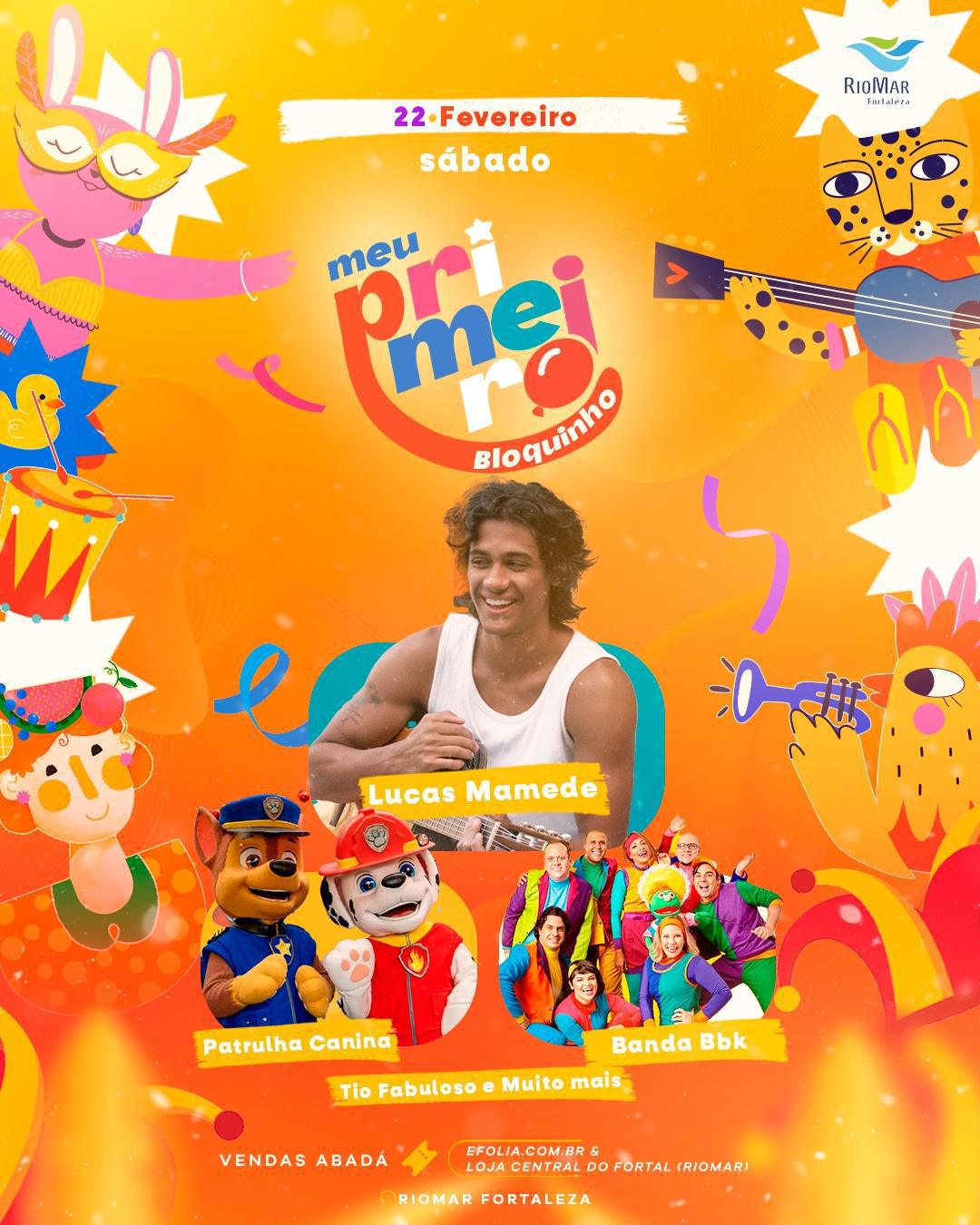 Lucas Mamede promete agitar Fortaleza com diversão para toda a família no "Meu Primeiro Bloquinho"