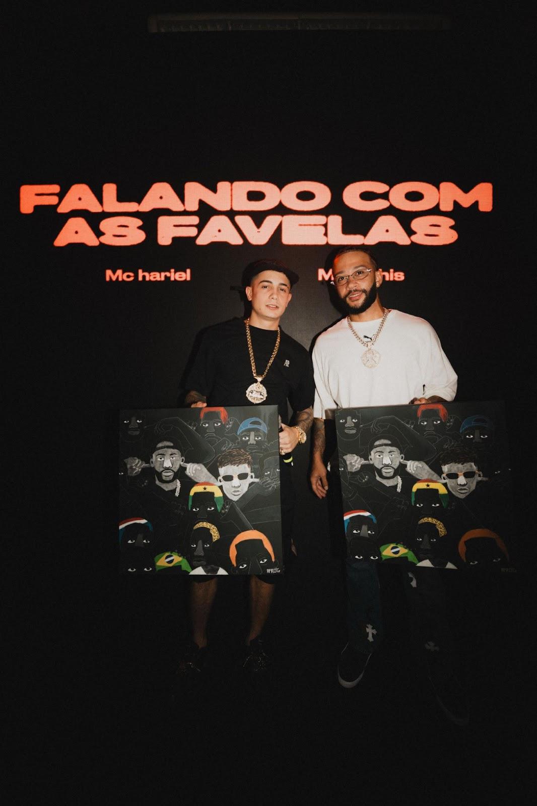 MC Hariel e o craque do Corinthians Memphis Depay, lançam o EP "FALANDO COM AS FAVELAS"