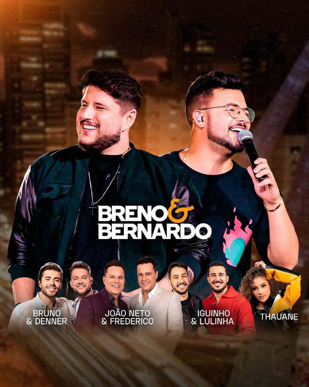 Breno & Bernardo gravam DVD histórico esta semana com grandes nomes do sertanejo 