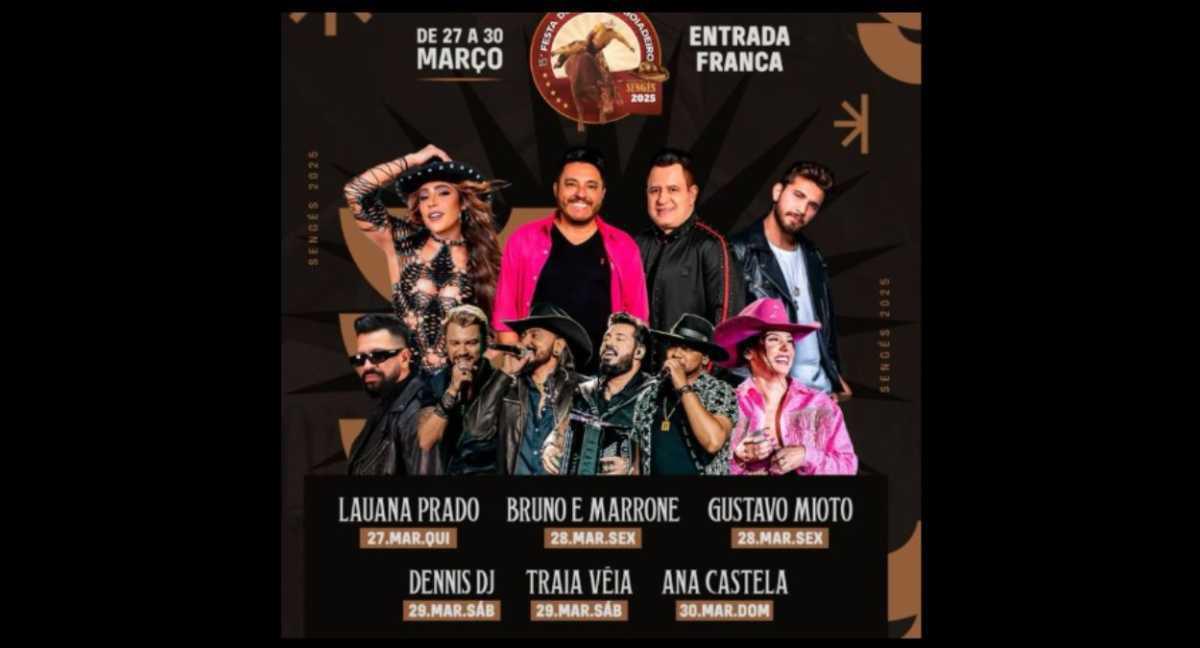 Agenda Ana Castela Março 2025