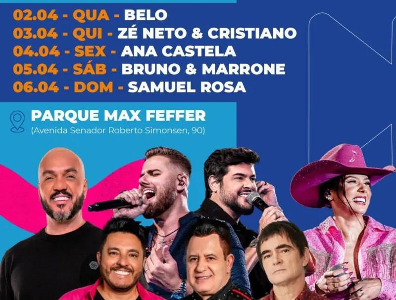 Agenda Ana Castela Abril 2025