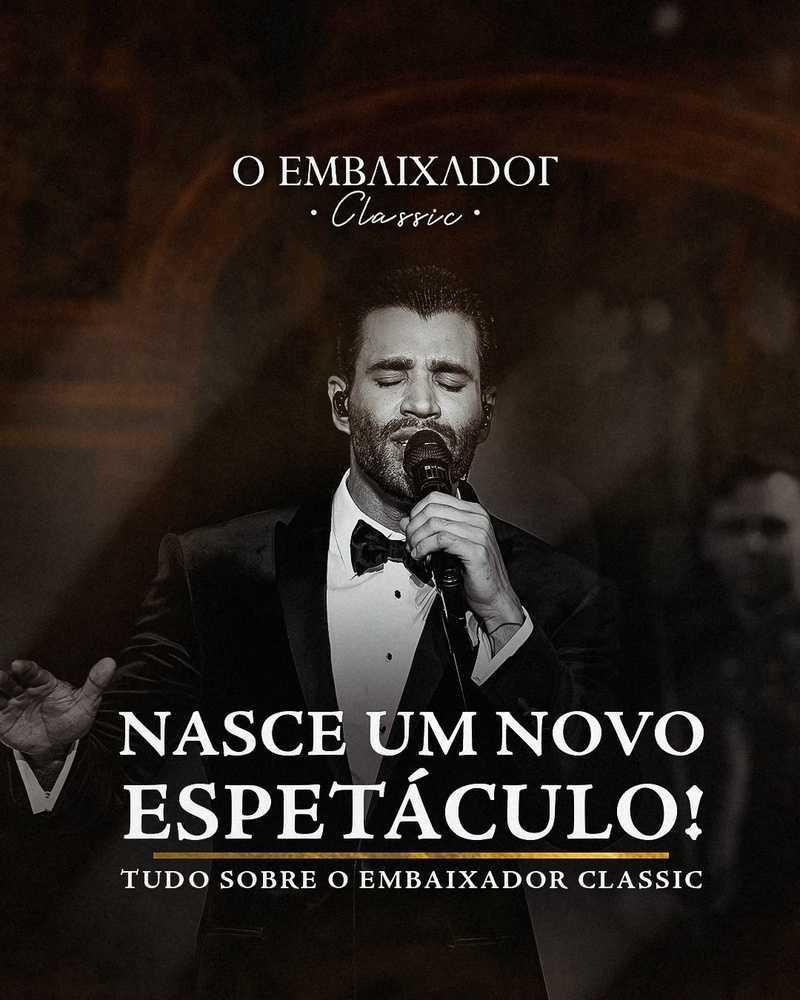 Vendas abertas para o espetáculo "O EMBAIXADOR CLASSIC" de Gusttavo Lima em Goiânia (GO)