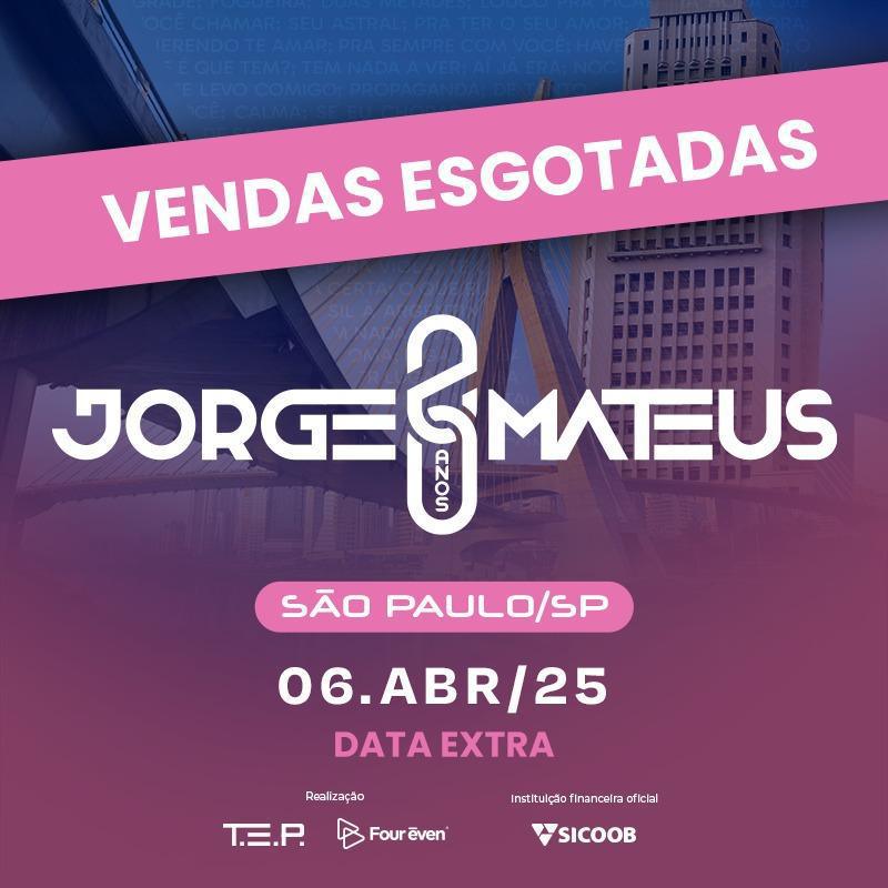 Agenda Jorge e Mateus Abril 2025