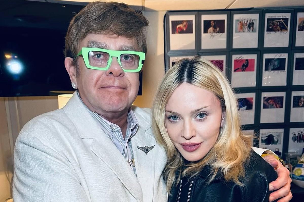 Paz selada: Madonna e Elton John colocam fim a anos de atritos Paz selada: Madonna e Elton John colocam fim a anos de atritos