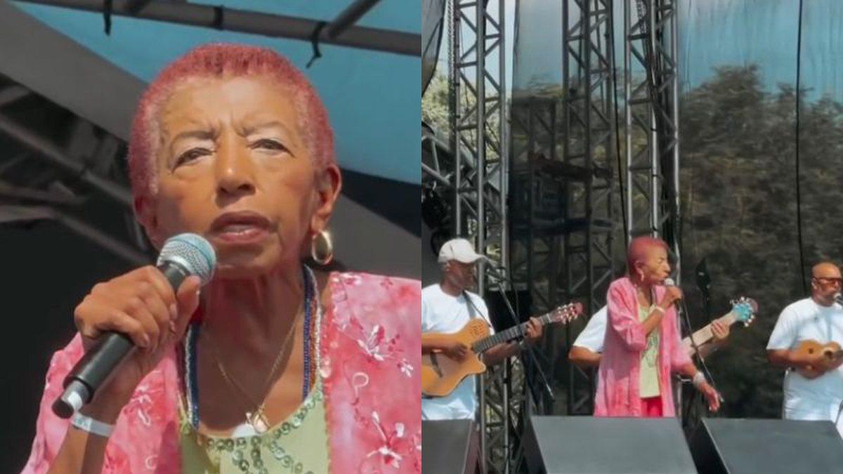 Leci Brandão se recupera em casa após mal-estar durante apresentação Leci Brandão se recupera em casa após mal-estar durante apresentação