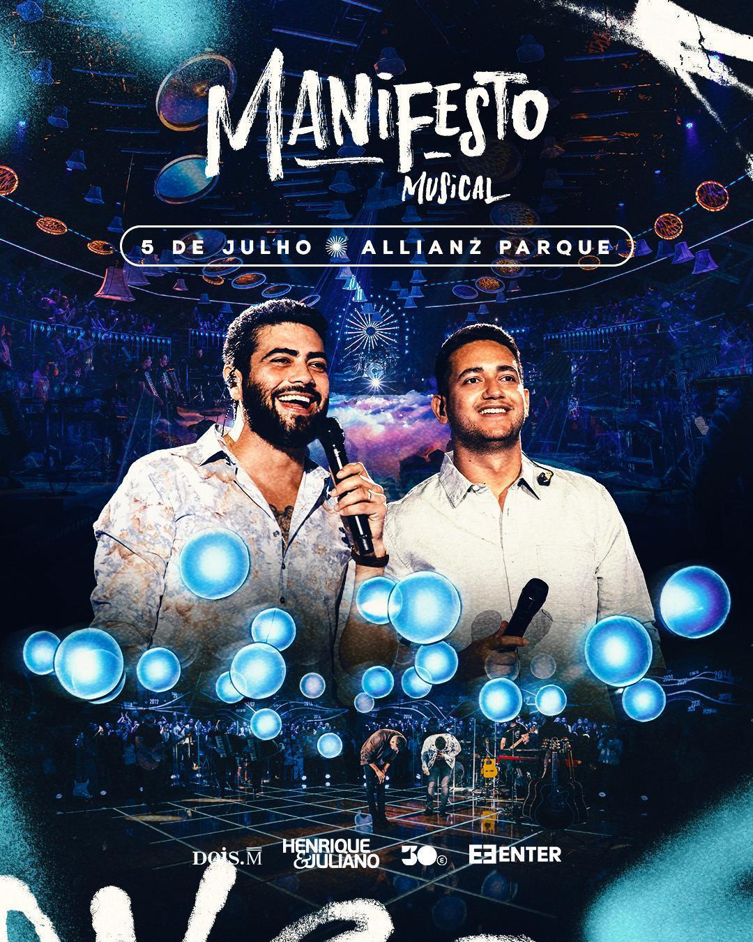 A espera acabou em São Paulo! Henrique & Juliano anunciam o ÚNICO show do ano na cidade.